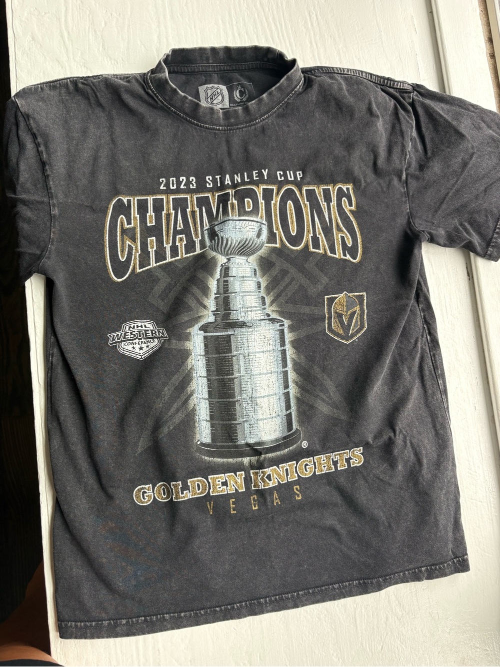 NHL Culture Kings Vegas Golden Knights 2023 Stanley Cup Graphic Tee Size S EUC